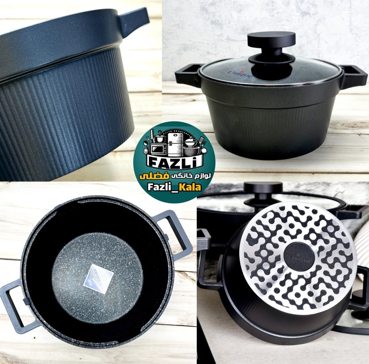 سرویس قابلمه ۱۵ پارچه دیاموند ۸۵۱۹ یونیک