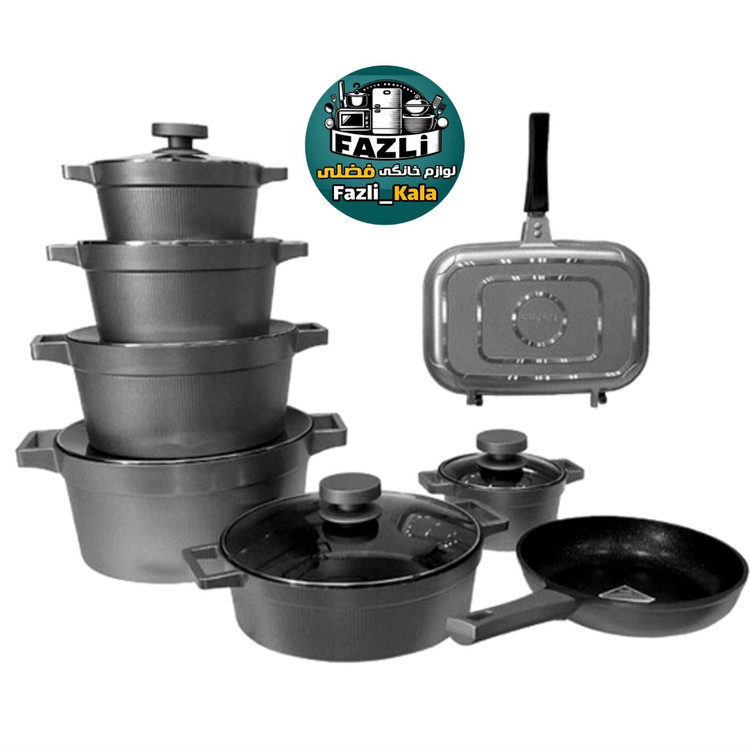 سرویس قابلمه ۱۵ پارچه دیاموند یونیک ۸۵۲۱