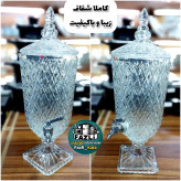 کلمن پایه دار شیشه ای