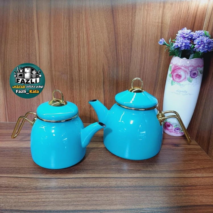 کتری قوری لعابی ترکیه ای