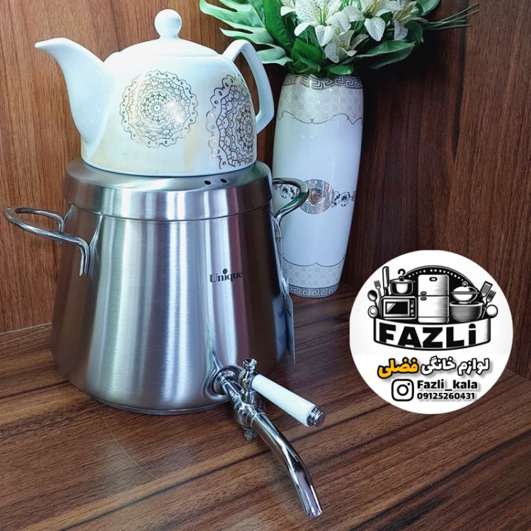 کتری قوری سایز کوچک یونیک ۴ لیتری