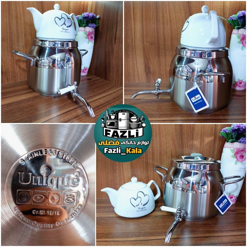 کتری قوری یونیک ۵ لیتری شیردار
