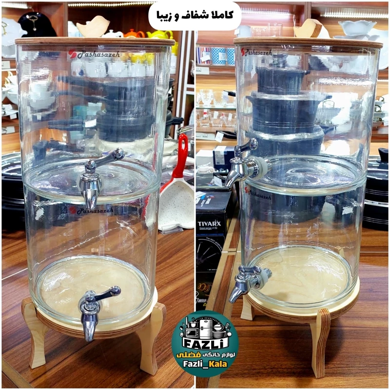 کلمن دوطبقه شیشه ای