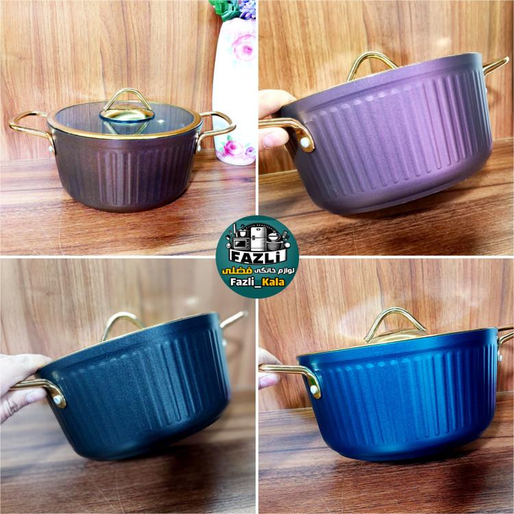 سرویس قابلمه ۸ پارچه یونیک مدل فلورانس خطی