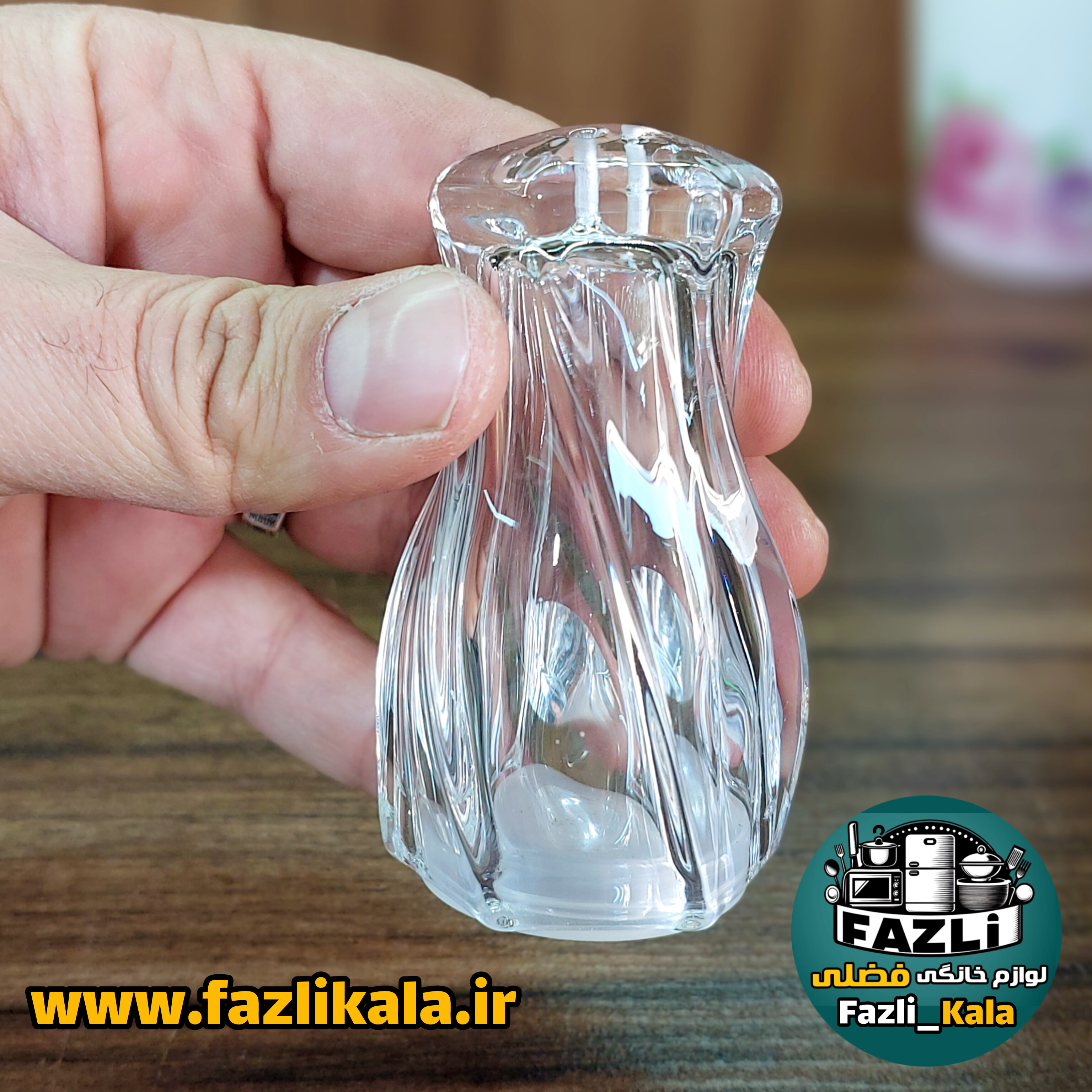 نمکدان کریستال تولیپ