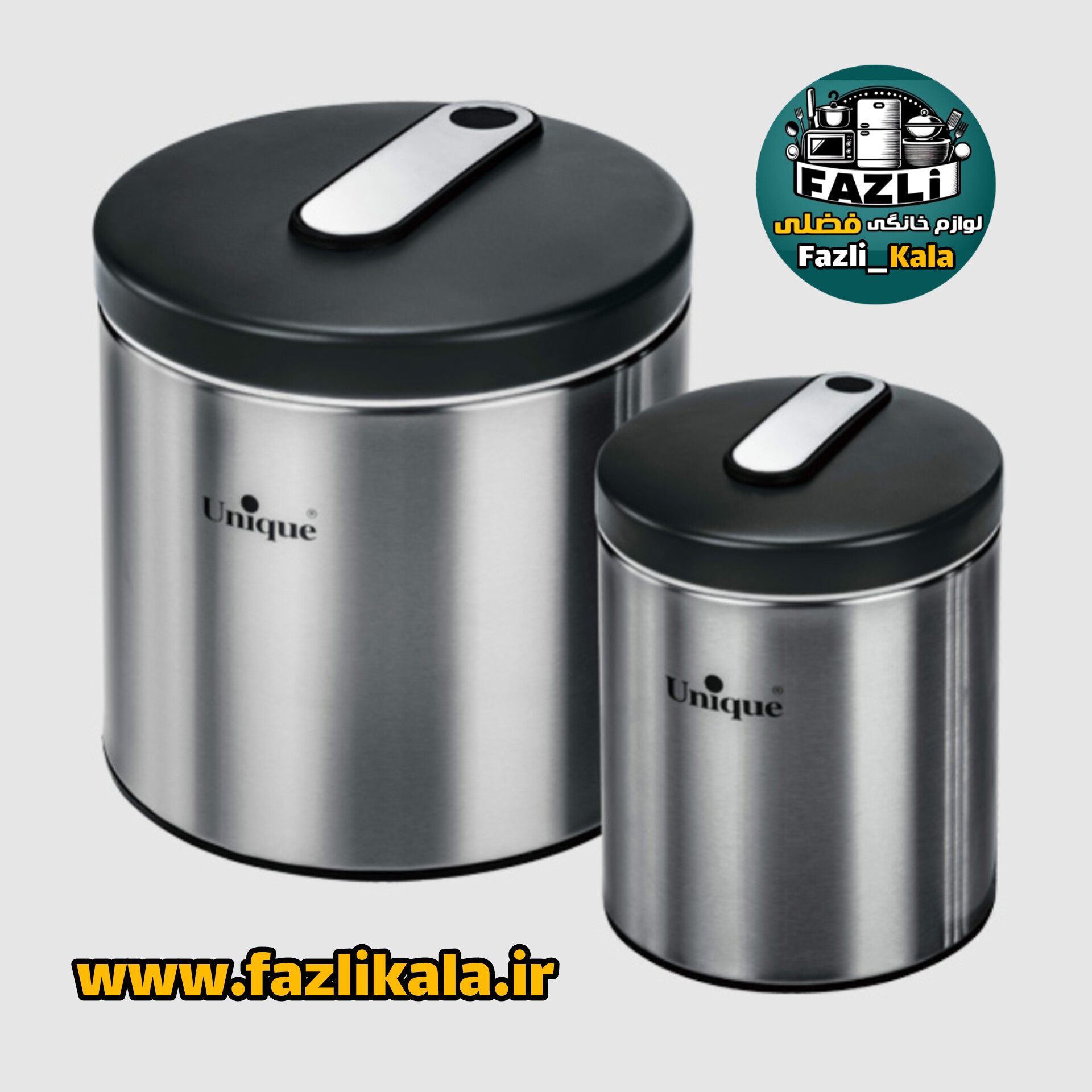 سطل استیل قندوشکر یونیک ۱۶۱۲