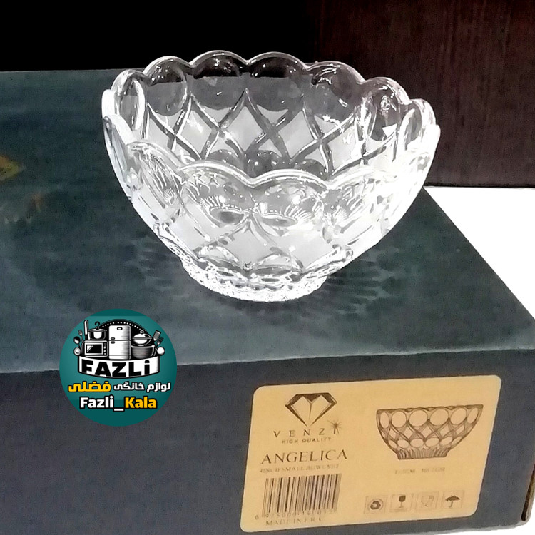پیاله آجیل خوری کریستال آنجلیکا