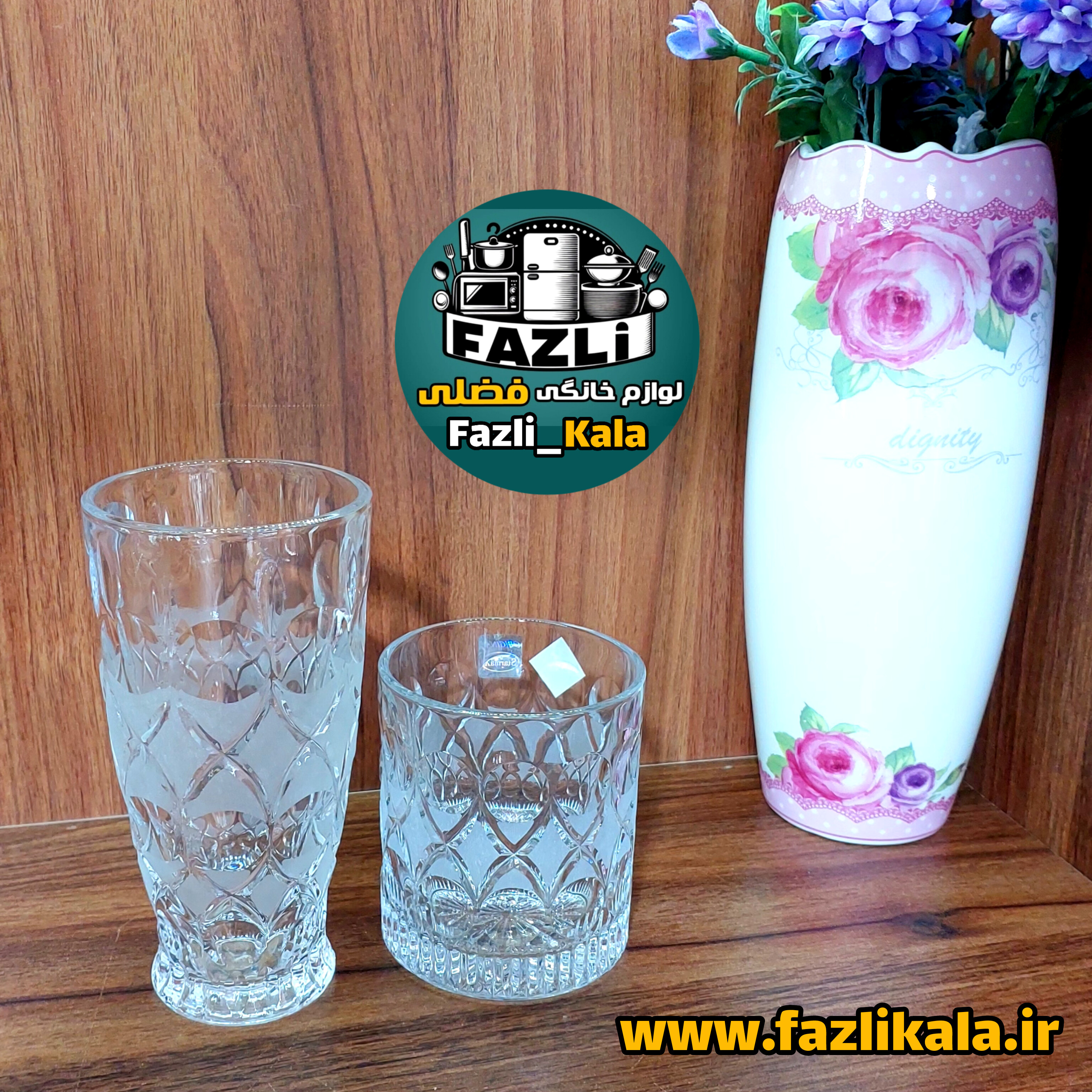 لیوان کوتاه کریستال