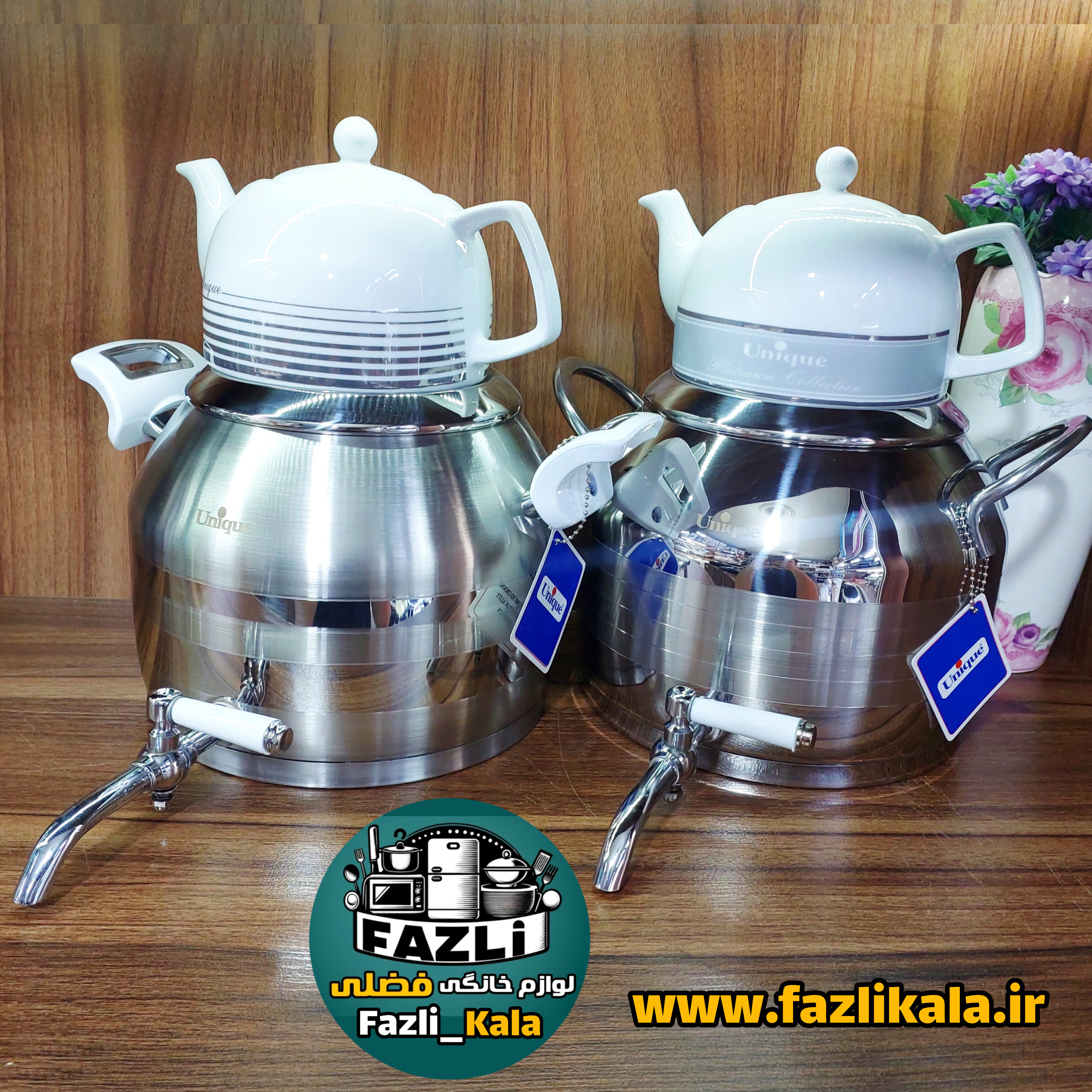 کتری قوری ۵ لیتری یونیک طرح ترک