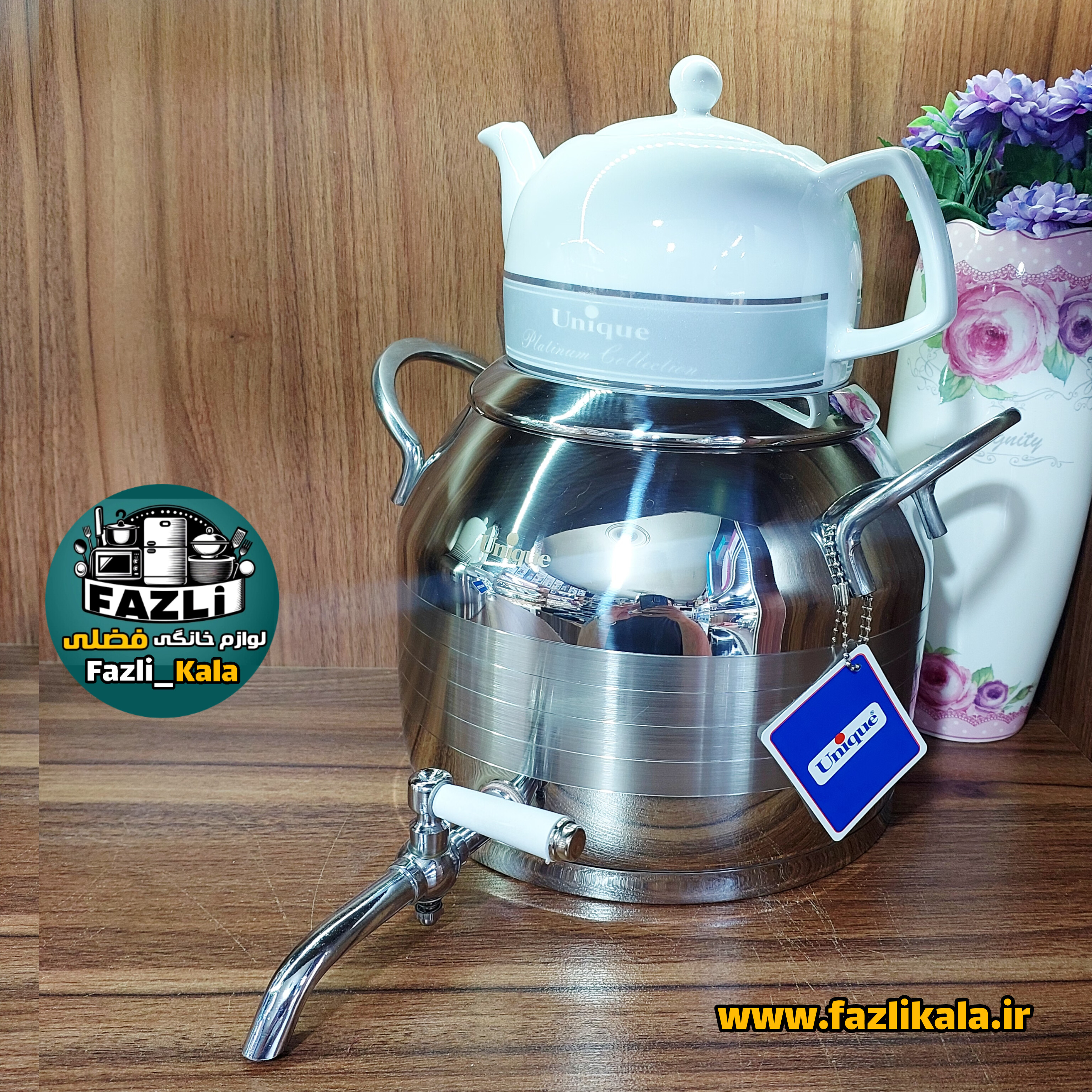 کتری قوری شیردار تپل یونیک ۷۲۹۳