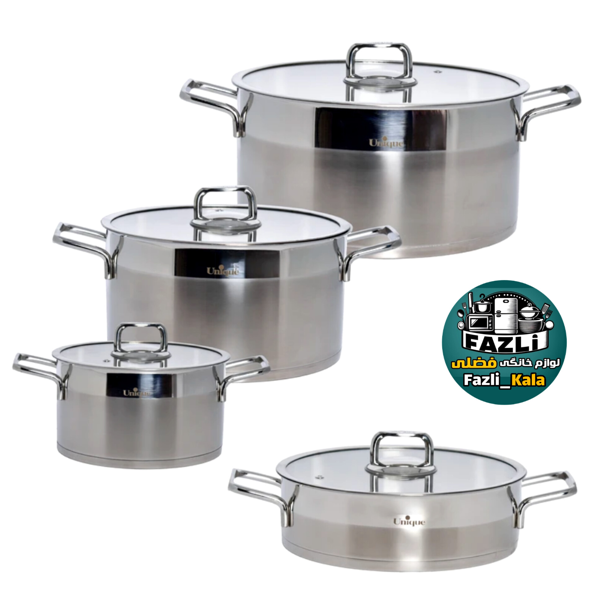 سرویس قابلمه استیل یونیک ۹۹۹۰