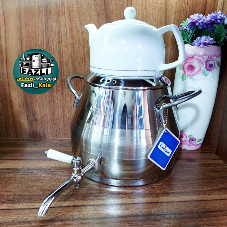 کتری قوری دسته چوب یونیک