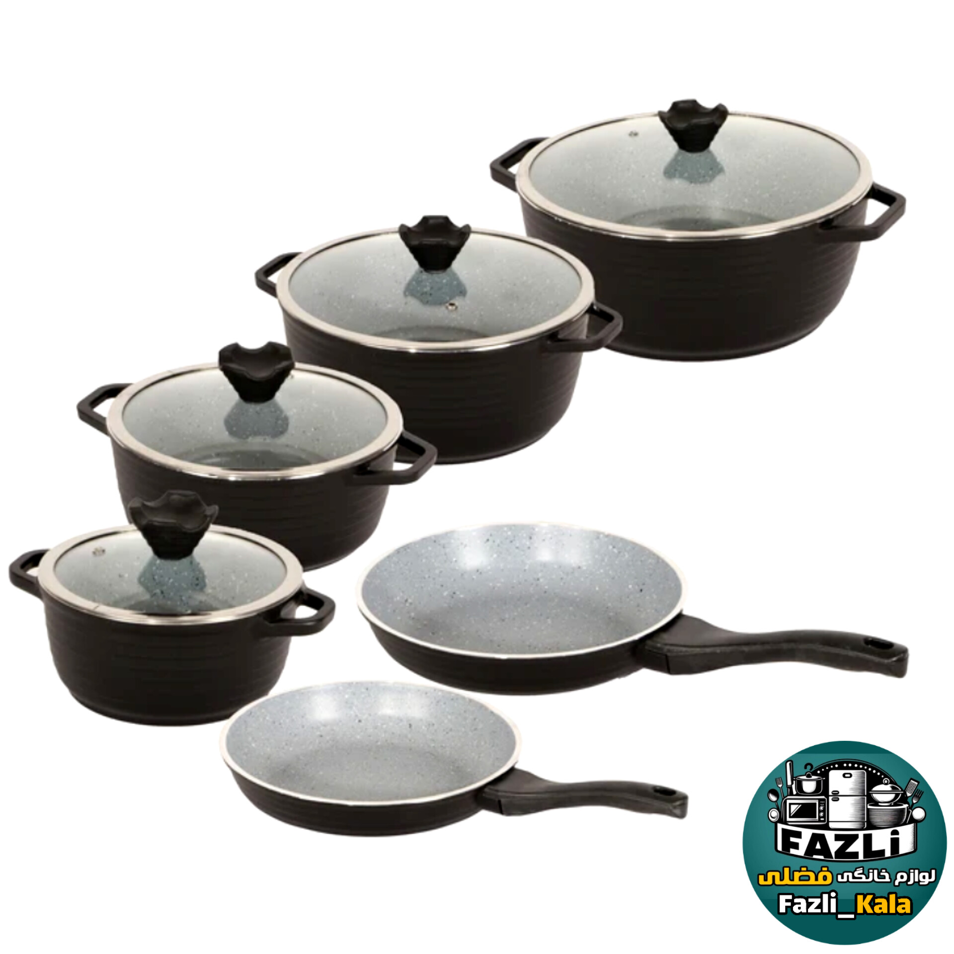 سرویس قابلمه عروس مشکی