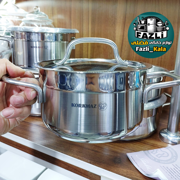 سرویس قابلمه استیل کرکماز اصلی ساخت ترکیه