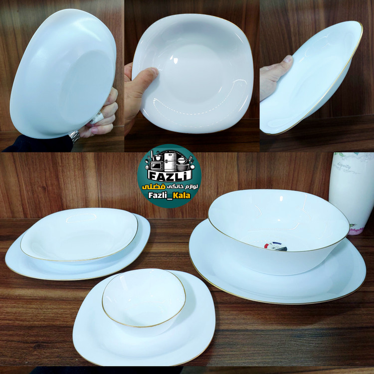 سرویس آرکوپال کارین مربع لب طلا