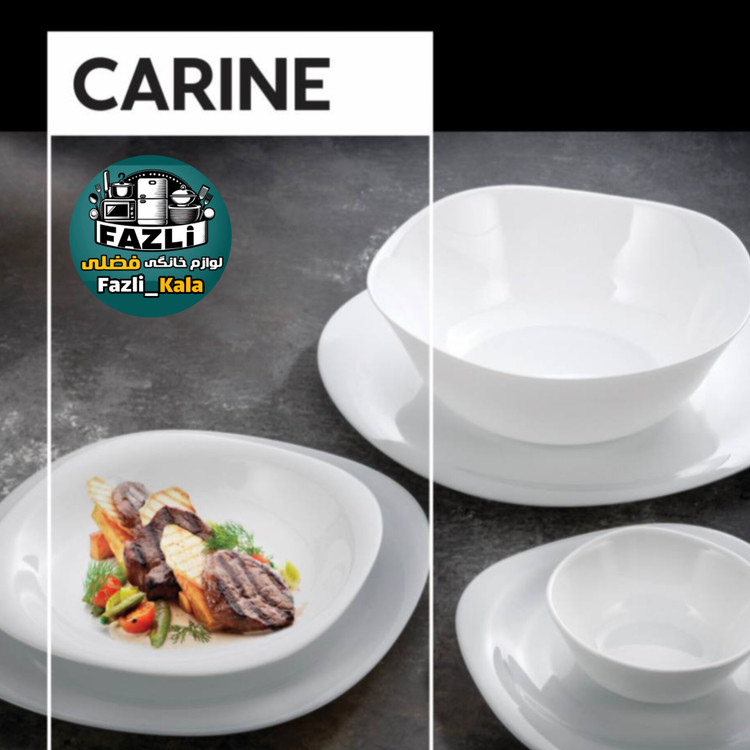 سرویس آرکوپال ۶نفره مربع سفید گلدن اوپال