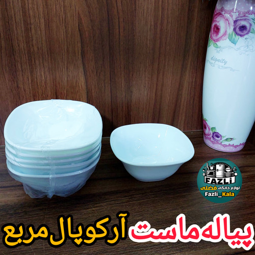 پیاله ماست خوری سفید ساده